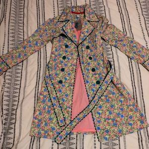 Anthropology Odille Floral Coat